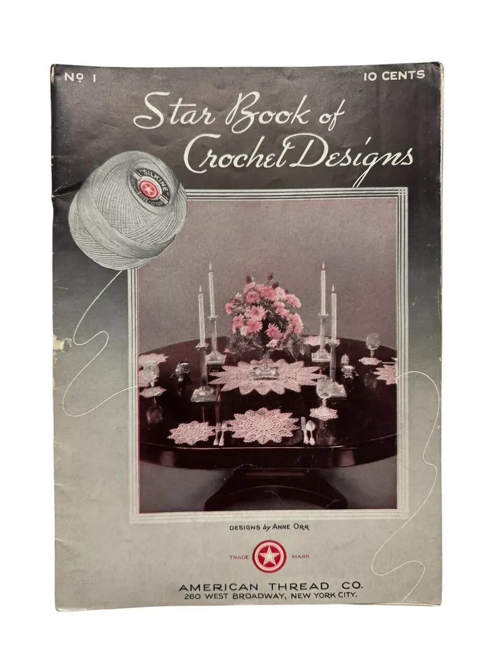 Vintage 1935 Star Book of Crochet Designs Pattern Pamphlet 20 Instructions
